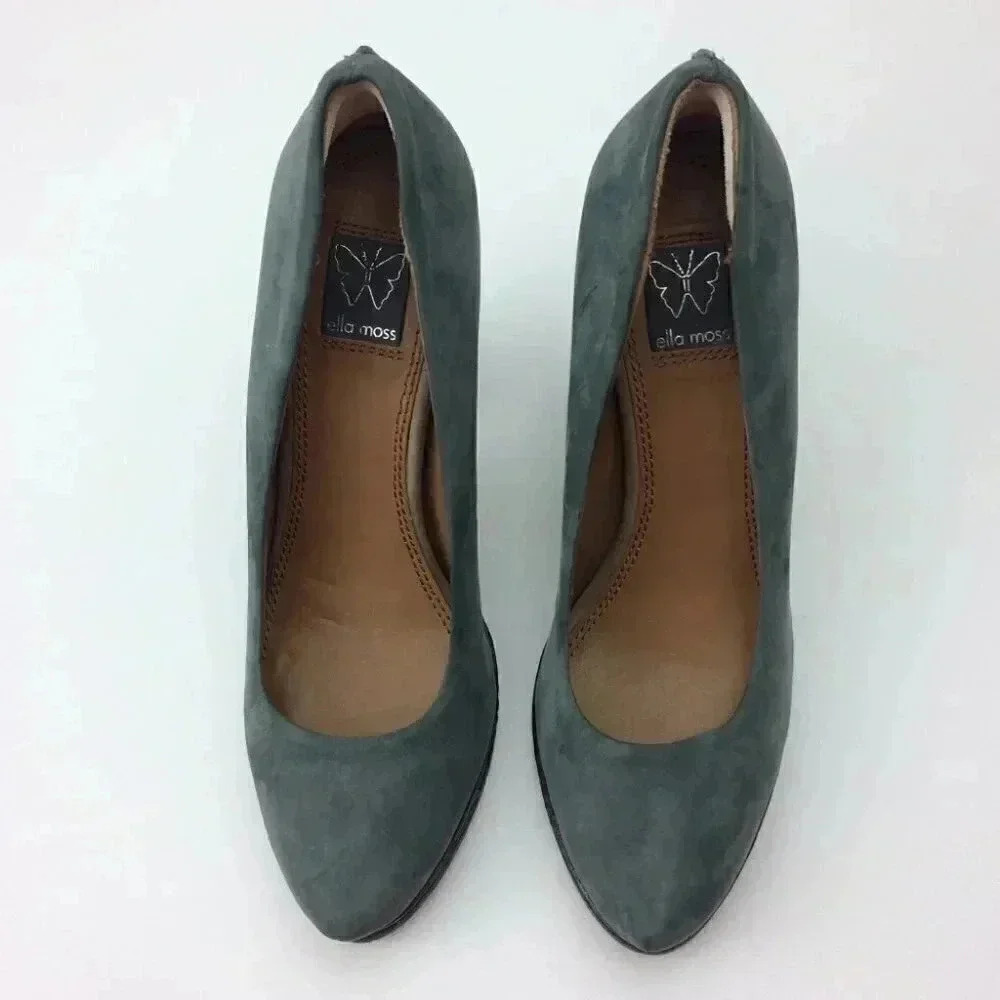 Ella Moss Leather suede Pumps Size 71/2M - Picture 3 of 8